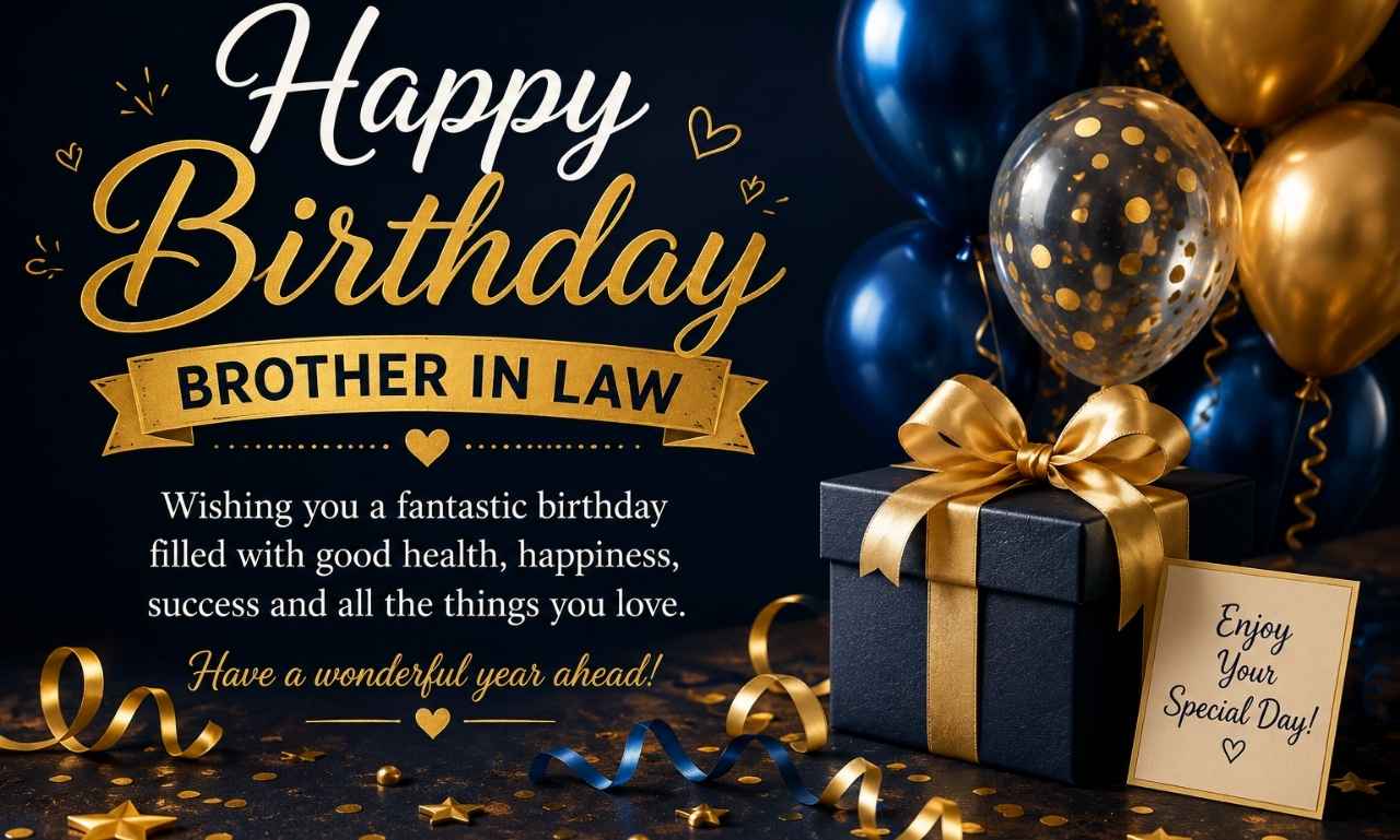 Happy Birthday Wishes for Brother in Law with heartfelt, funny, short, inspirational, and blessing birthday messages for cards, WhatsApp, and social media.