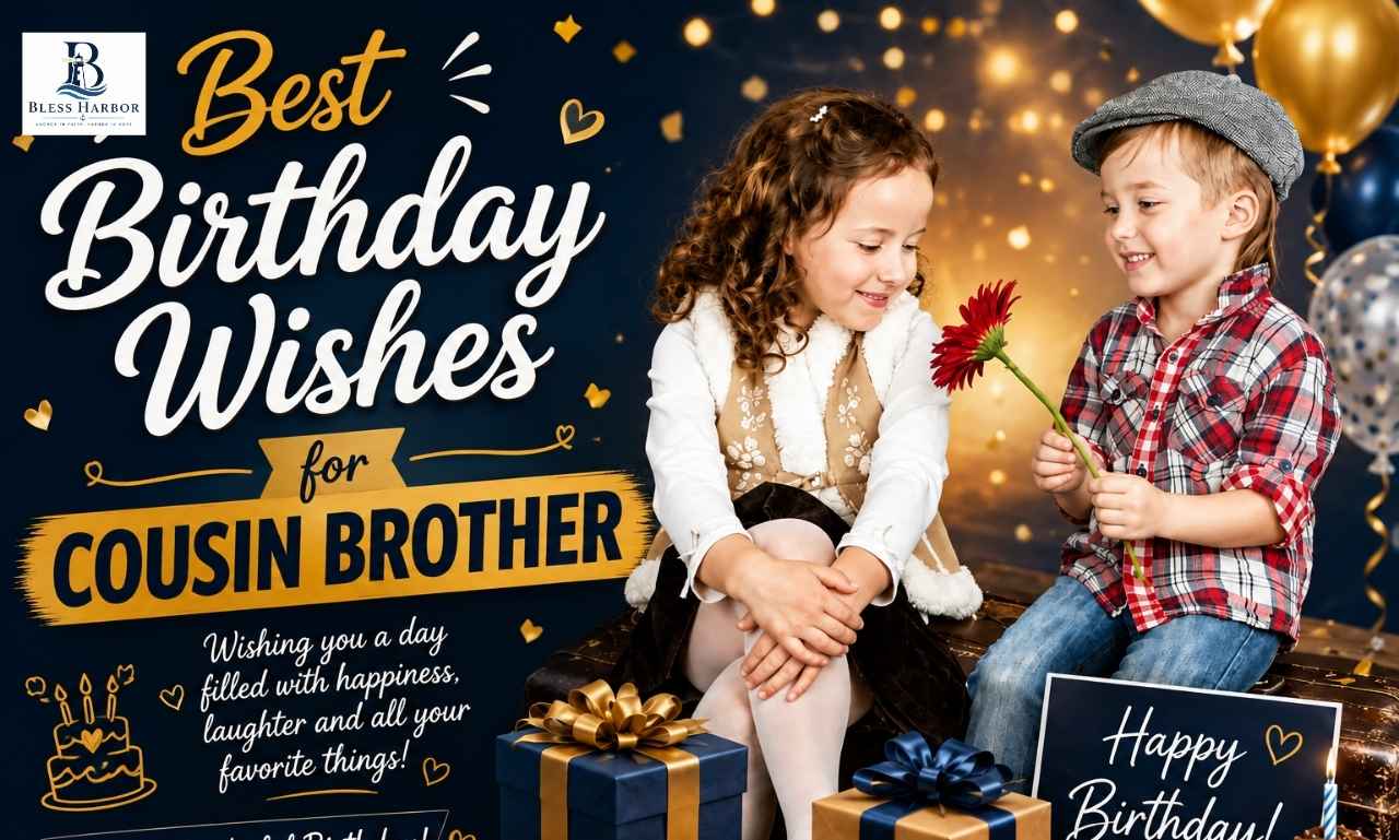 Birthday wishes for cousin brother 2026 card design